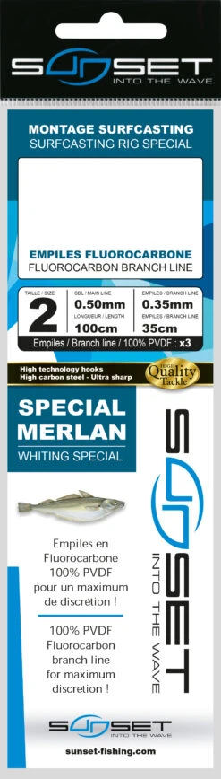 Sunset BDL Surfcasting RS Competition Special Whiting Fluorocarbon Rig -Hengels Winkel 8966206d91c183e7